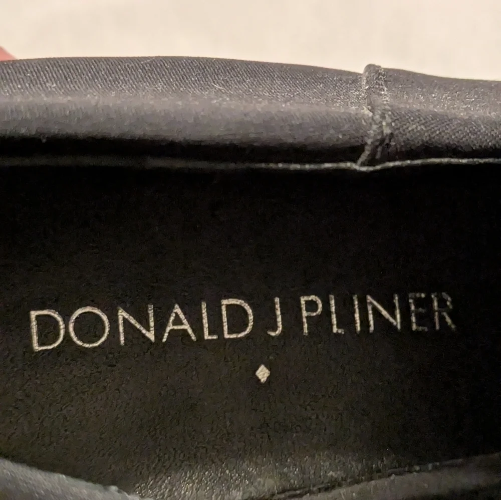 Donald J. Pliner Leather And Nylon Booties 8.5 Black
